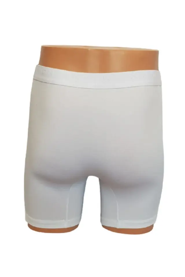 X-Man 704 Erkek 3 Adet Düz Renk Düğmeli Stretch Boxer
