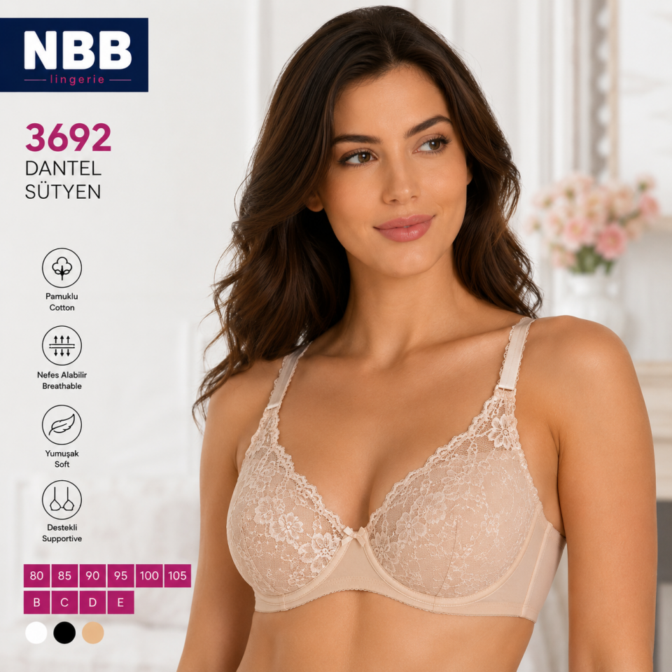 NBB DANTEL SÜTYEN 3692