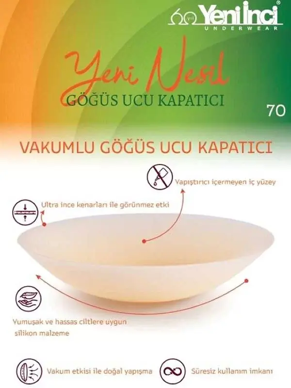 Yeni İnci 70 Göğüs Ucu Kapatıcı