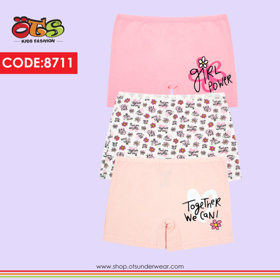 ÖTS 8711 Kız Çocuk Boxer