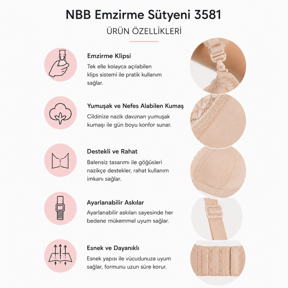 NBB EMZİRME SÜTYENİ 3581