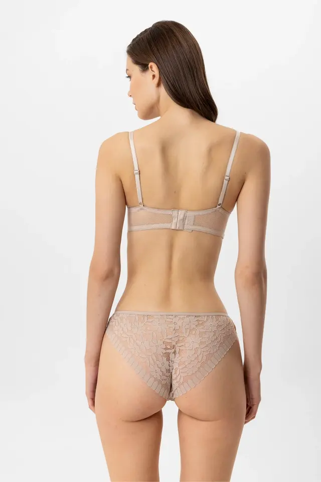 Pierre Cardin 4880 Madrid Balenli Boş Kap Dantelli Sütyen Takımı