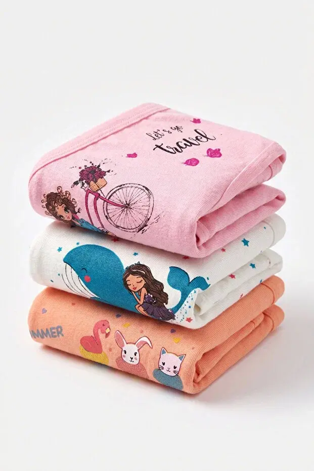 ÖTS 8202 Kız Çocuk Slip Külot
