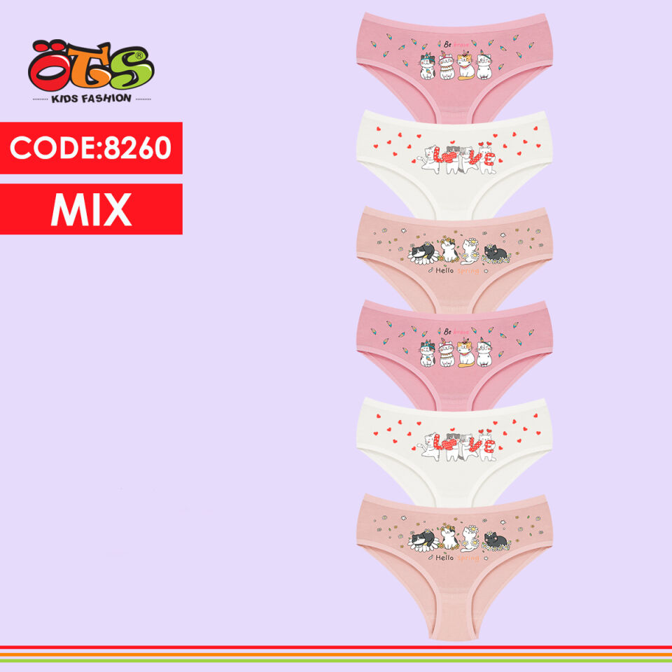 ÖTS 8260 Kız Çocuk Slip Külot