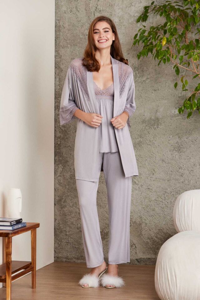 PİERRE CARDİN  2820 3 LÜ PİJAMA TAKIMI