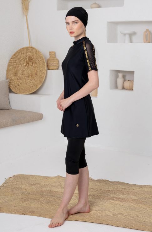 ADASEA Noe Likralı Yarım Kollu Tesettür Mayo 1604