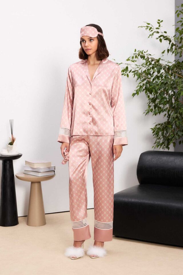 PIERRE CARDIN 1320 SATEN PİJAMA TAKIMI