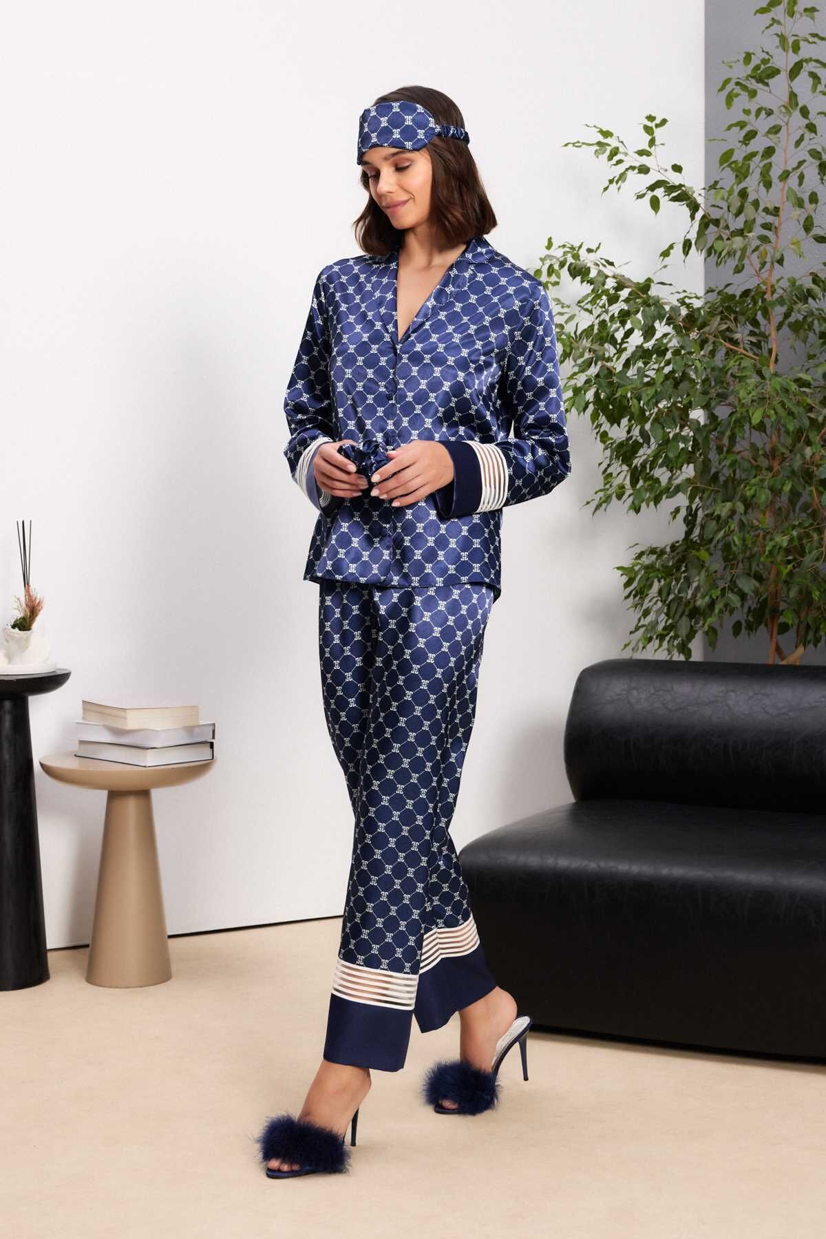 PIERRE CARDIN 1320 SATEN PİJAMA TAKIMI