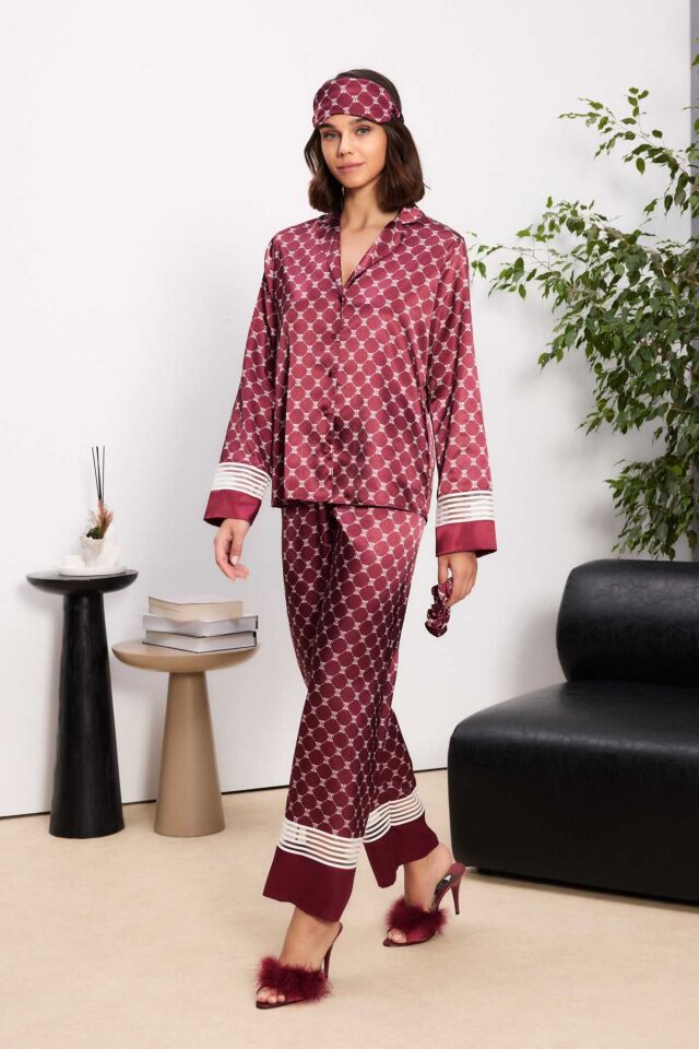 PIERRE CARDIN 1320 SATEN PİJAMA TAKIMI