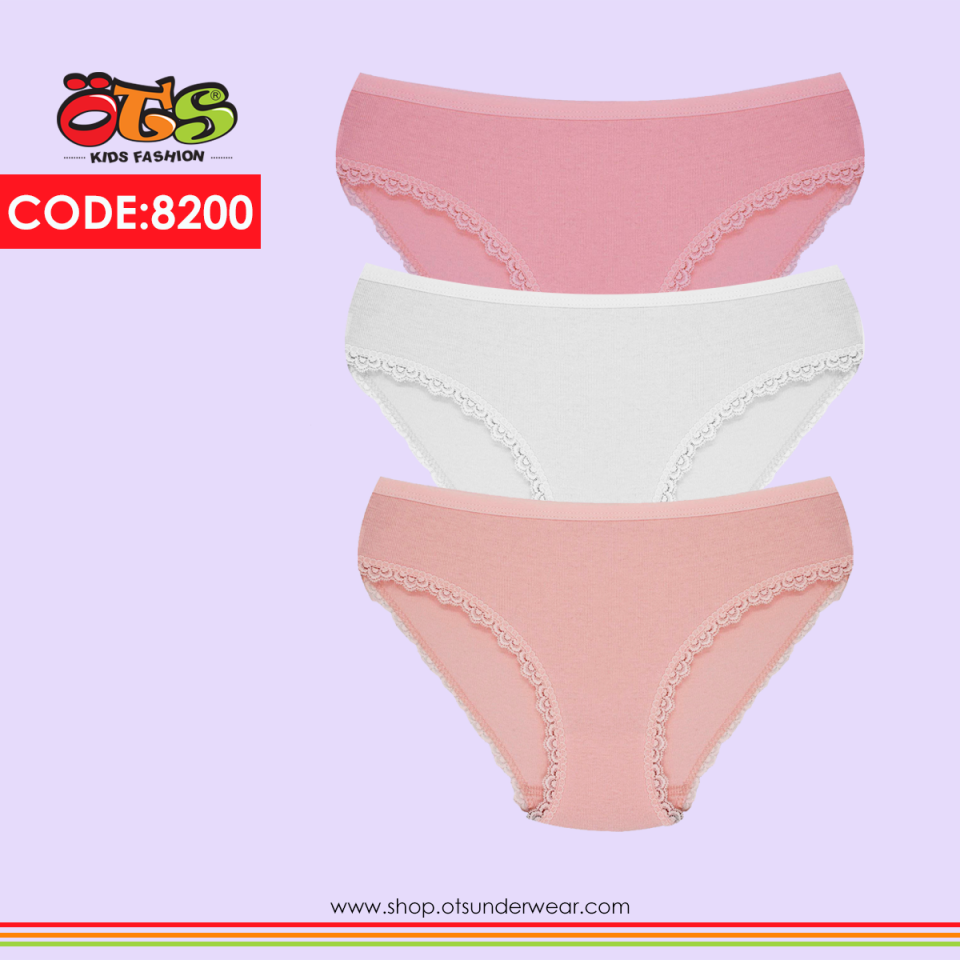 ÖTS 8200 Kız Çocuk Slip Külot