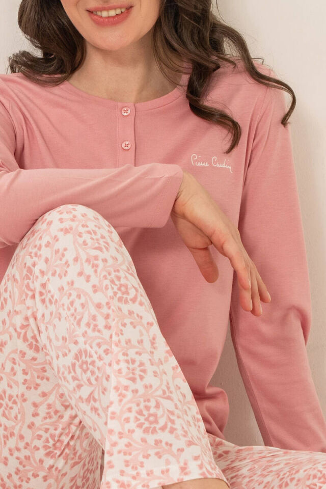Pierre Cardin PC9270 Kadın Gömlek Yaka Pijama Takımı