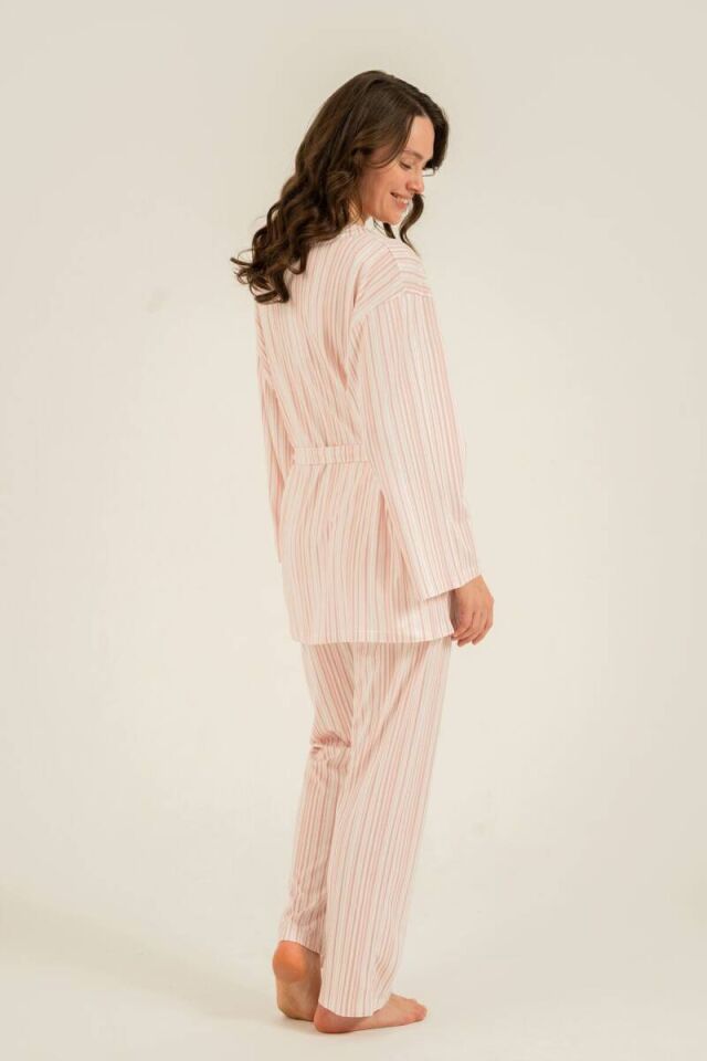 Pierre Cardin AR3756 Kadın Pembe Braletli 3'lü Pijama Takımı