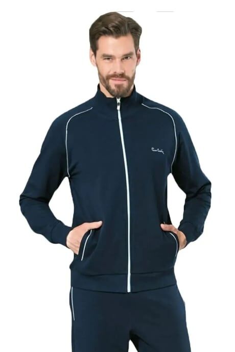 Pierre Cardin 7055 Erkek Uzun Kollu Dik Yaka Fermuarlı Eşofman Takımı