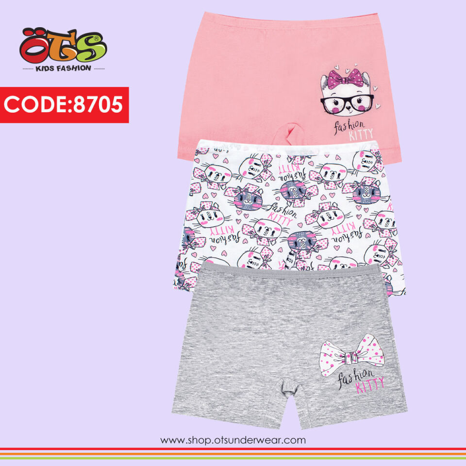 ÖTS 8705 Kız Çocuk Boxer