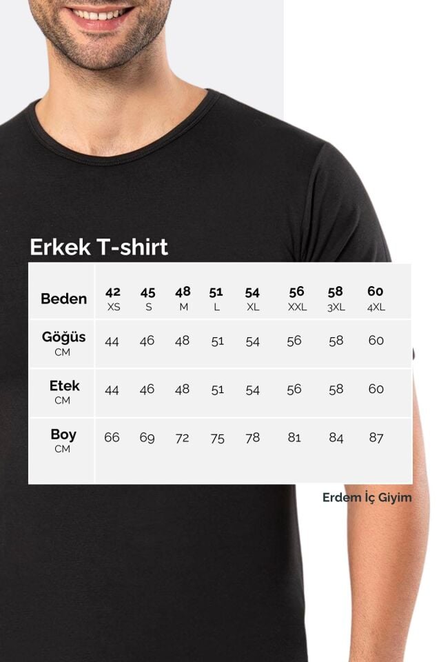 Erdem Siyah Penye O Yaka Tişört 1150