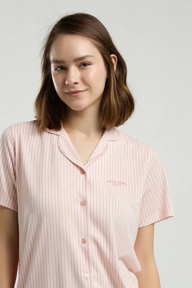 Pierre Cardin 9012 Boydan Düğmeli Pijama Takımı