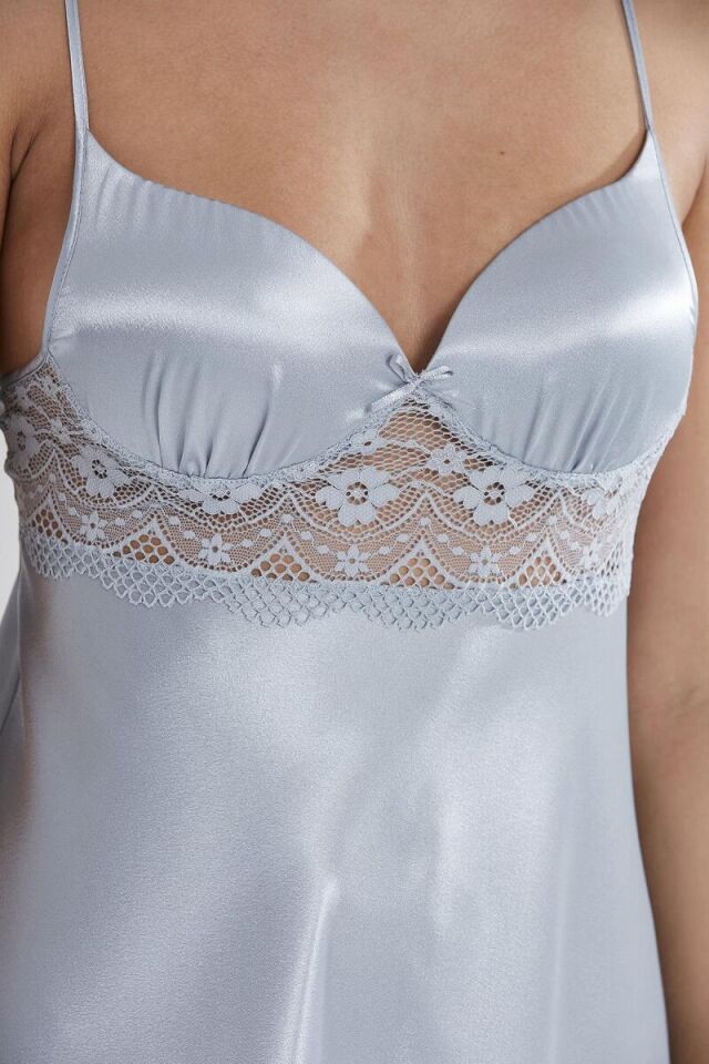 Pierre Cardin 2406 Saten Emprime Gecelik ve Sabahlık Takımı