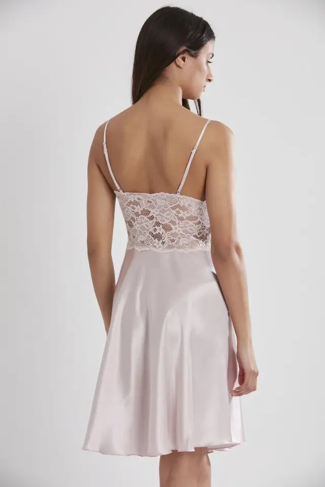 Pierre Cardin Saten Dantelli Kadın Gecelik 627