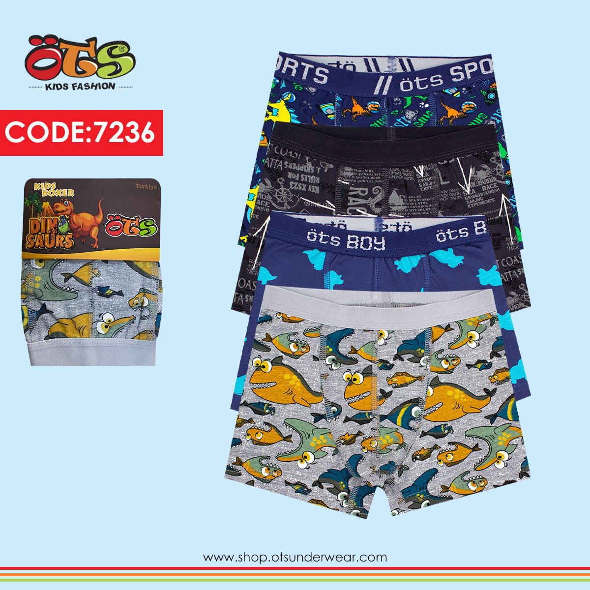 ÖTS ERKEK ÇOCUK BOXER
