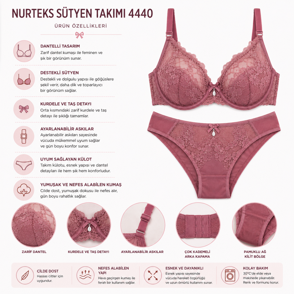 NURTEKS SÜTYEN TAKIMI 4440