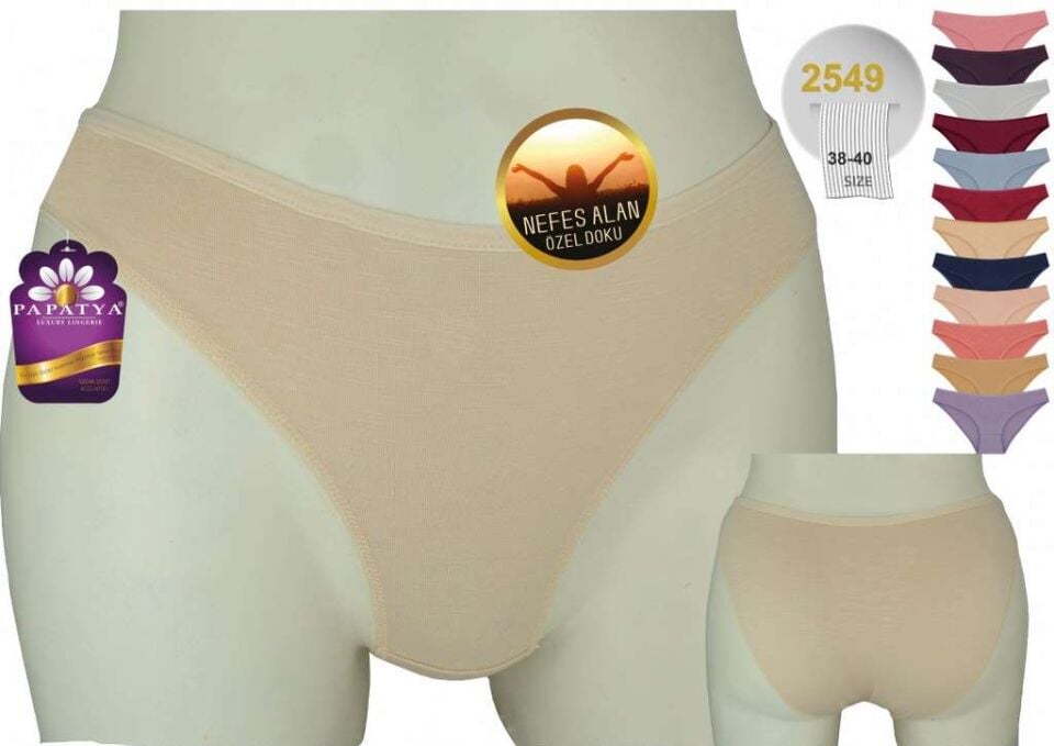 PAPATYA NEFES ALAN KUMAŞ BİKİNİ 2549