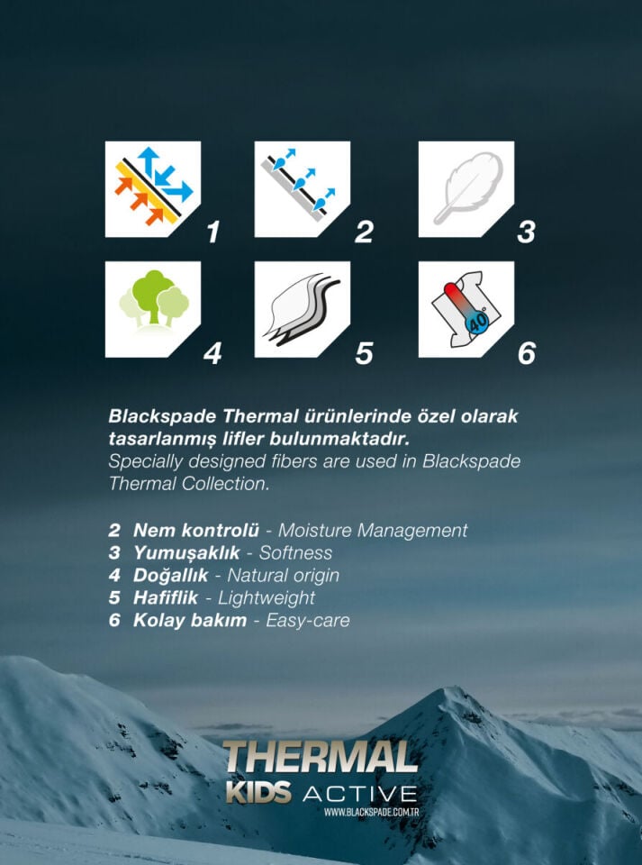 Blackspade Çocuk Termal Atlet 2. Seviye İçlik 9264
