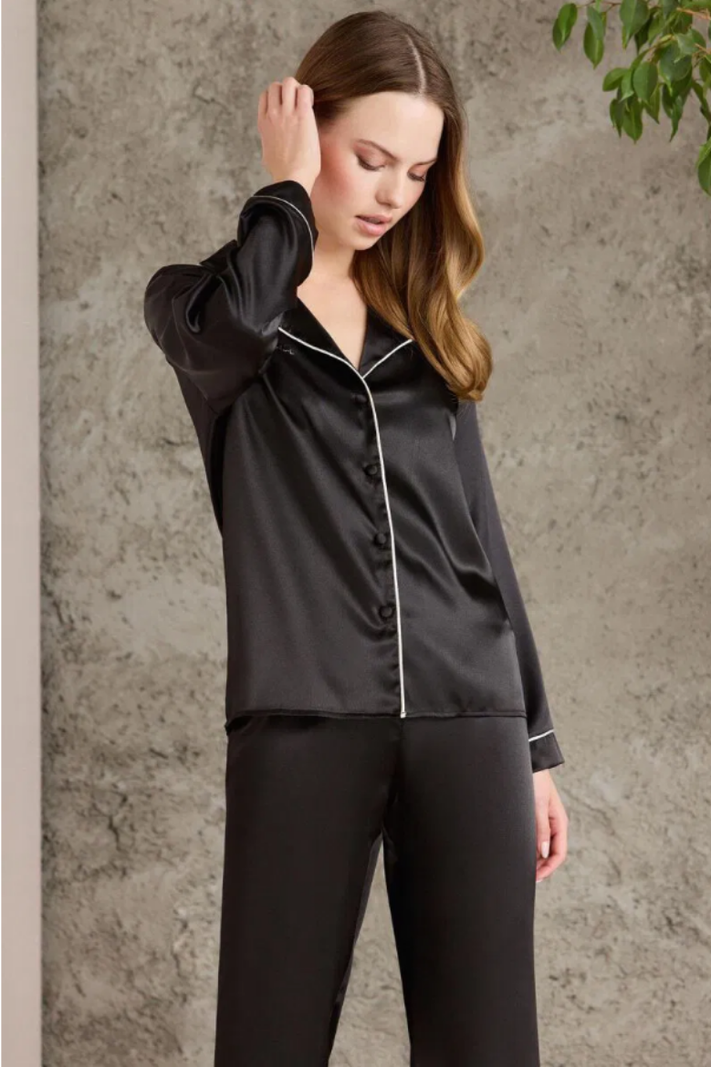 Pierre Carden Pijama Takımı 1200 Siyah resmi