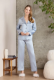Pierre Cardin Saten Biyeli Pijama Takımı 1200 Mist resmi