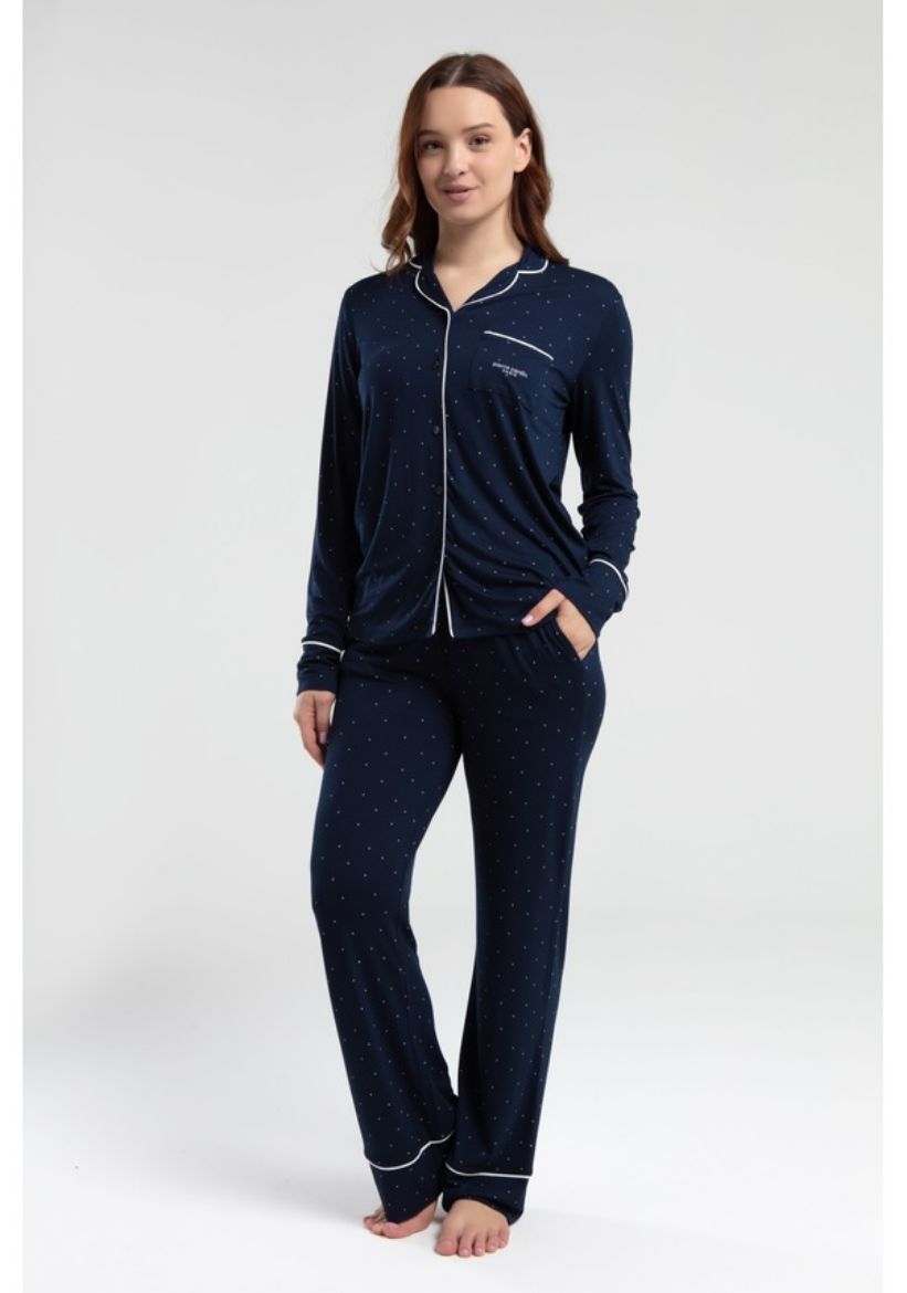 Pierre Cardin Pijama Takımı PC8986 Lacivert resmi