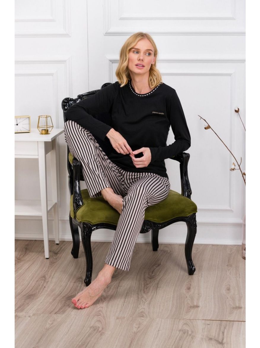 Pierre Cardin Çizgili Pijama Takımı PC8766 resmi