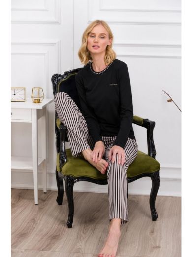 Pierre Cardin Çizgili Pijama Takımı PC8766 resmi