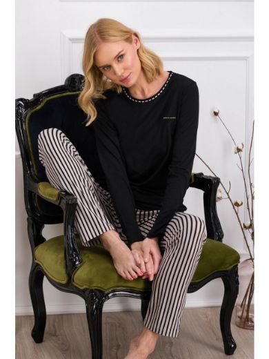 Pierre Cardin Çizgili Pijama Takımı PC8766 resmi