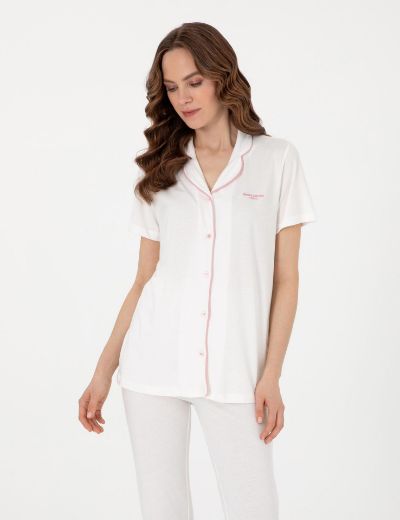 Pierre Cardin Gömlek Pijama Takımı PC7715 Krem resmi