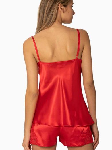 Pierre Cardin Dantelli Şort Takım 425 Kırmızı resmi