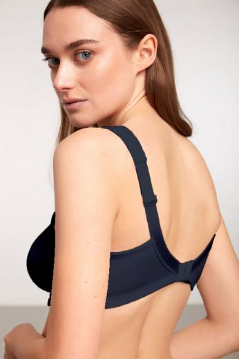Kom Serena Dikişsiz Toparlayıcı Sütyen Lacivert resmi
