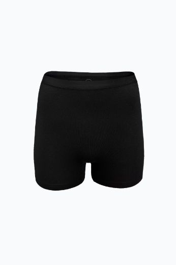 Malabadi Kadın İz Yapmayan Modal Yüksek Bel Boxer 108 Siyah resmi