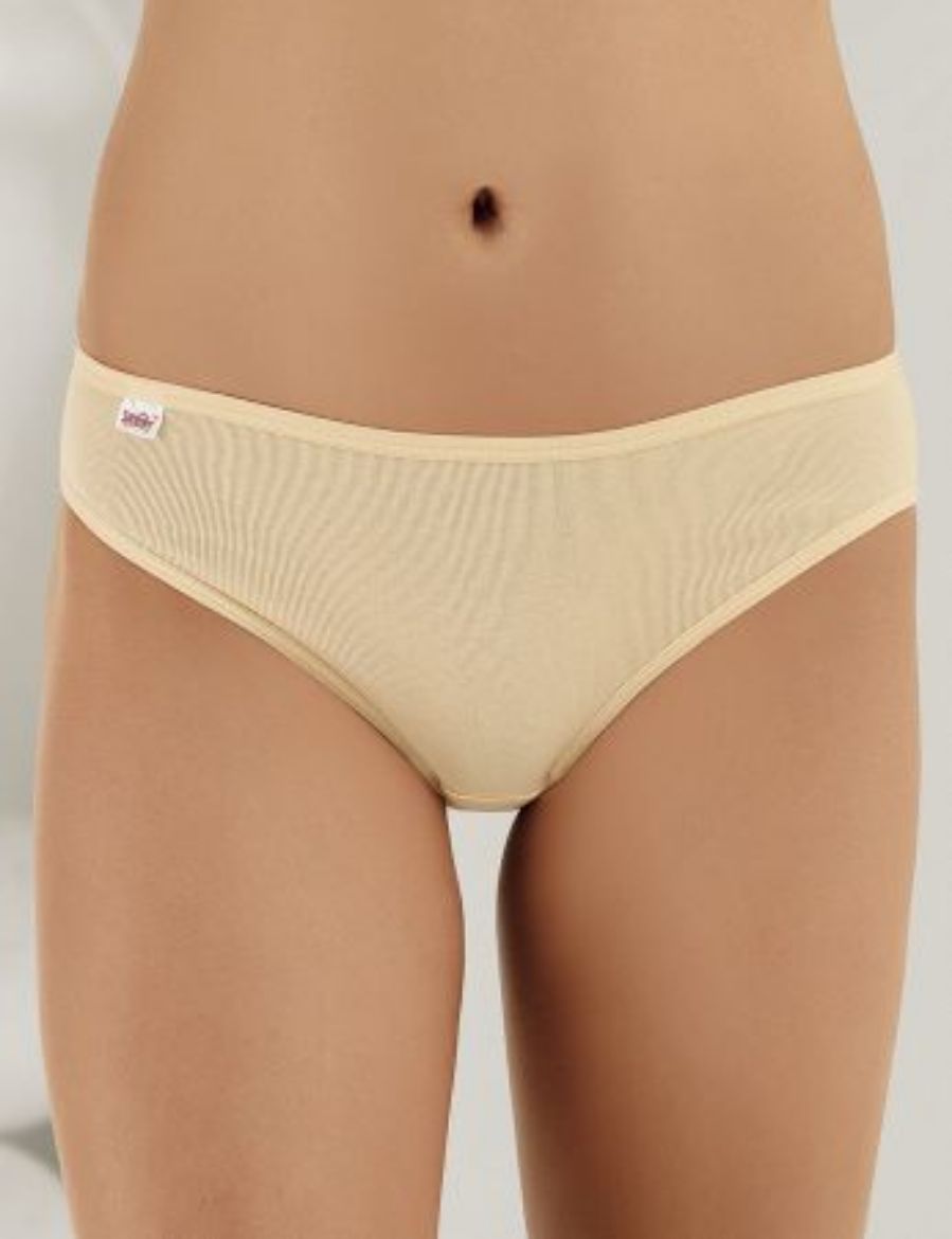 Şahinler Lastik Biyeli Pantolon Ribana Külot MB023 Ten resmi