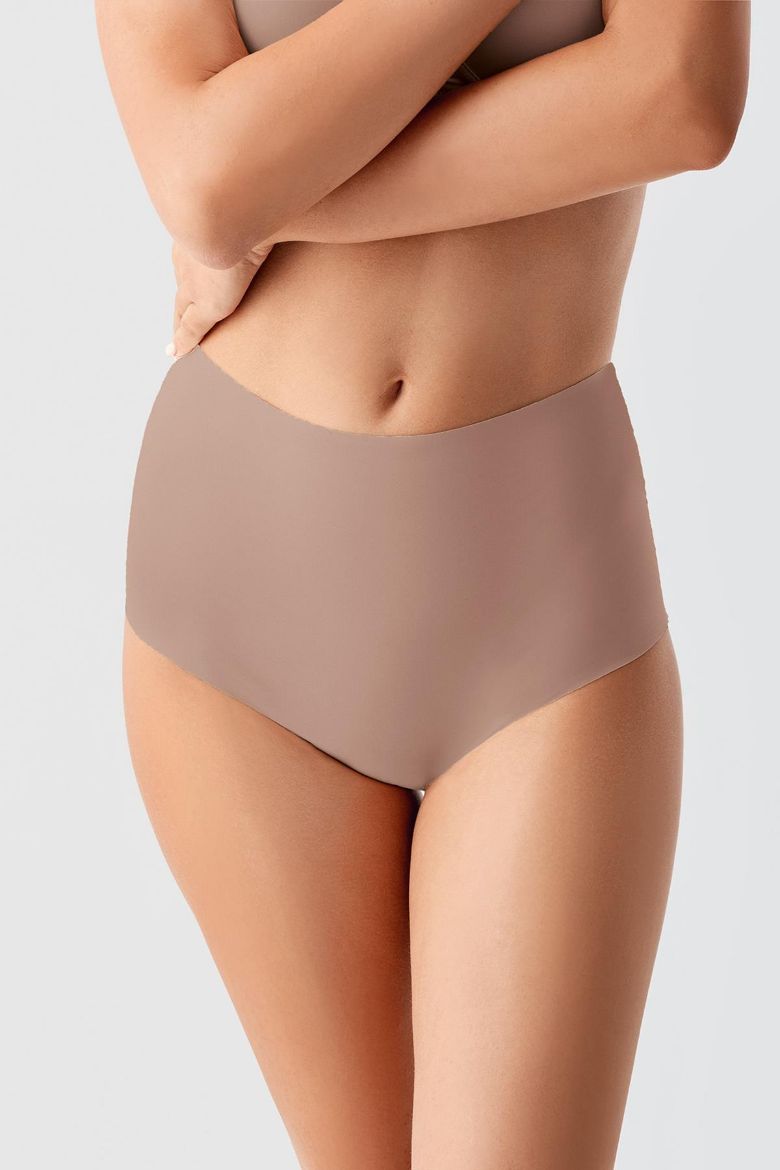 New Bra Yüksel Bel Bato Lazer Kesim Külot 9201 Ekru resmi