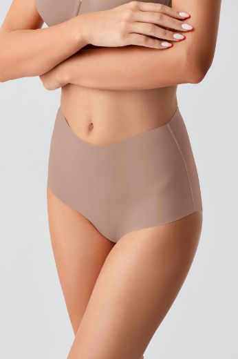 New Bra Yüksel Bel Bato Lazer Kesim Külot 9201 Ekru resmi