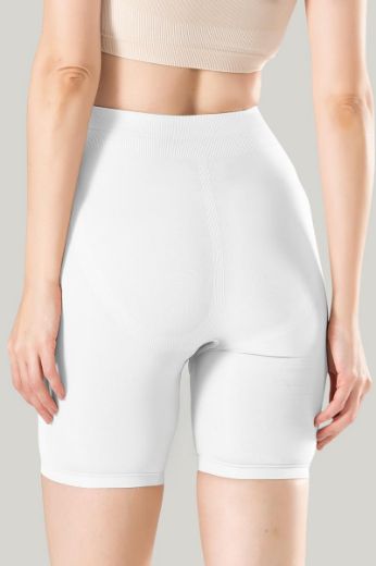Miss Fit Uzun Paçalı Korse Şort 1203 Beyaz resmi