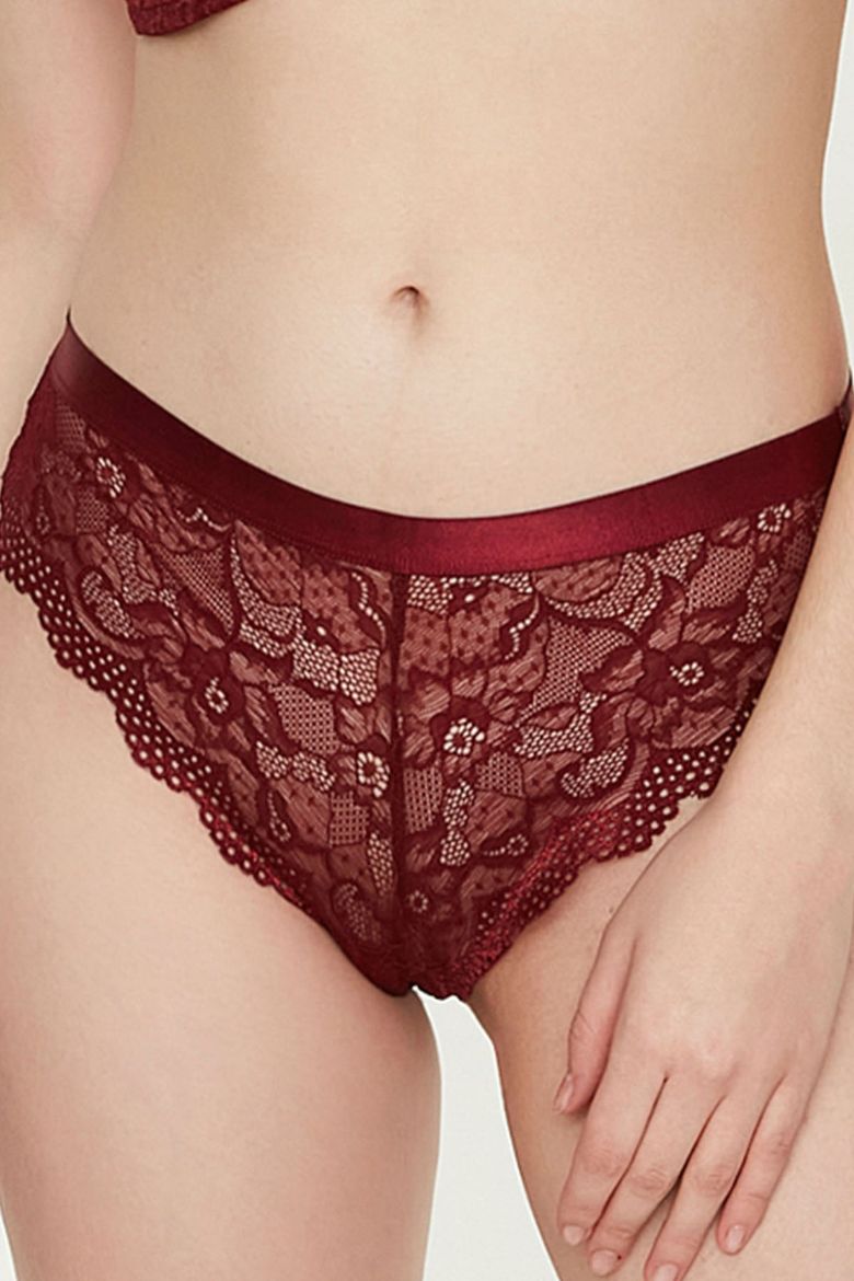 New Bra Brazilian Külot 8000 Bordo resmi