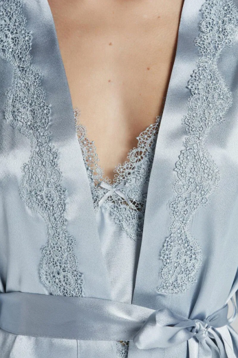 Pierre Cardin Saten Altılı Gelin Çeyiz Seti 6965 Mist resmi