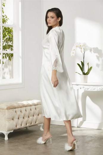 Pierre Cardin Saten Altılı Gelin Çeyiz Seti 6425 Ekru resmi