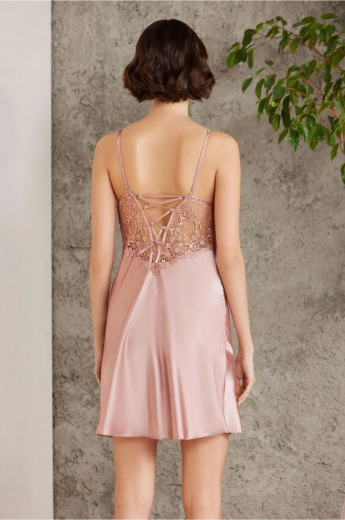 Pierre Cardin Saten Altılı Gelin Çeyiz Seti 6000 Brandy resmi