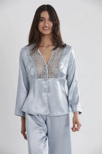 Pierre Cardin Saten Altılı Gelin Çeyiz Seti 6955 Mist resmi