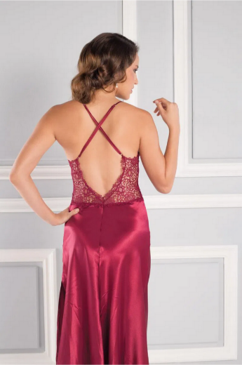 Pierre Cardin Saten Altılı Gelin Çeyiz Seti 6620 Bordo resmi