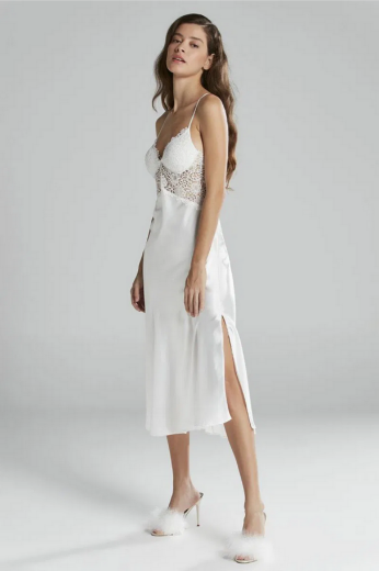 Pierre Cardin Saten Altılı Gelin Çeyiz Seti 6620 Ekru resmi