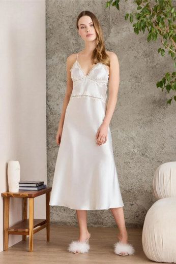 Pierre Cardin Saten Altılı Gelin Çeyiz Seti 6960 Ekru resmi