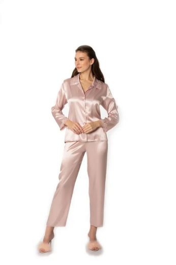 Pierre Cardin Saten Altılı Gelin Çeyiz Seti 6960 Pudra resmi