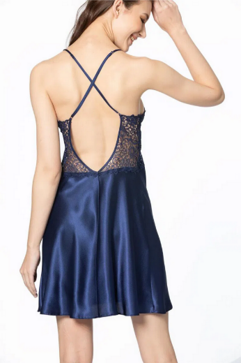 Pierre Cardin Saten Altılı Gelin Çeyiz Seti 6625 Lacivert resmi